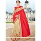 Patch Border Work Designer Half N Half Saree