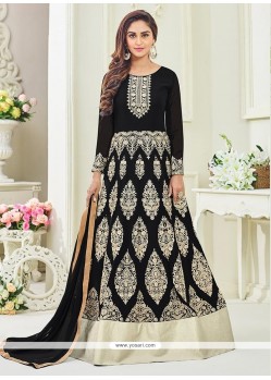 Krystle Dsouza Black Floor Length Anarkali Suit