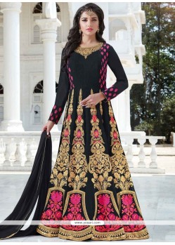 Black Floor Length Anarkali Suit