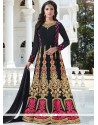 Black Floor Length Anarkali Suit