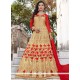 Embroidered Work Faux Georgette Floor Length Anarkali Suit