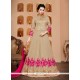 Faux Georgette Embroidered Work Floor Length Anarkali Suit