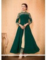 Resham Work Green Pant Style Suit