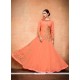 Faux Georgette Embroidered Work Floor Length Anarkali Suit