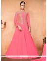 Pink Floor Length Anarkali Suit