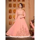 Resham Work Faux Georgette Floor Length Anarkali Suit