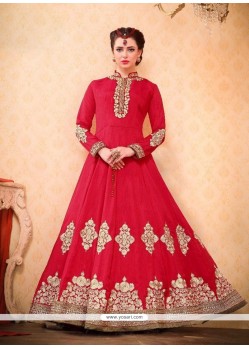 Bhagalpuri Silk Floor Length Anarkali Suit