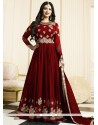 Ayesha Takia Red Floor Length Anarkali Suit