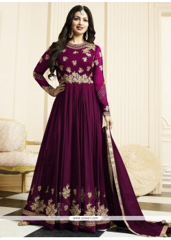 Ayesha Takia Purple Floor Length Anarkali Suit
