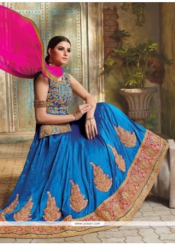 Art Silk Embroidered Work Lehenga Choli