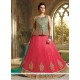 Art Silk Pink Lehenga Choli