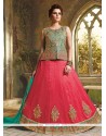 Art Silk Pink Lehenga Choli