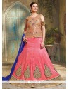 Rose Pink Art Silk Lehenga Choli