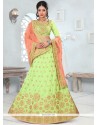 Embroidered Work Green Lehenga Choli