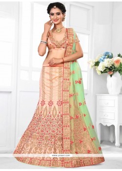 Lace Work Art Silk Lehenga Choli