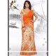 Net Orange Resham Work Lehenga Choli