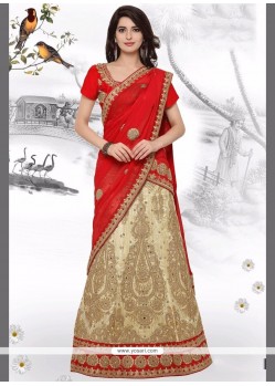 Art Silk Embroidered Work Lehenga Choli