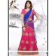 Hot Pink Embroidered Work Lehenga Choli