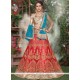 Rose Pink Net Lehenga Choli