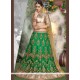 Green Net Lehenga Choli