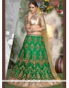 Green Net Lehenga Choli