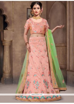 Resham Work Art Silk Lehenga Choli