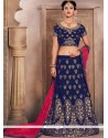 Lace Work Art Silk Lehenga Choli