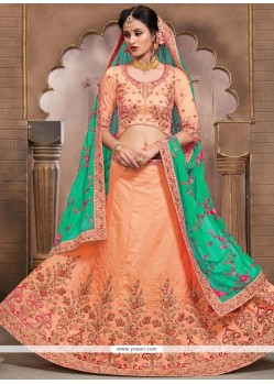 Art Silk Resham Work Lehenga Choli