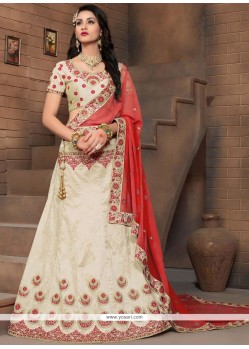 Resham Work Art Silk Lehenga Choli