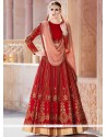 Red Resham Work Lehenga Choli