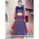 Blue Resham Work Banglori Silk Lehenga Choli