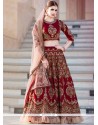 Maroon Banglori Silk Lehenga Choli