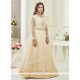 Krystle Dsouza Resham Work Cream Net Long Choli Lehenga