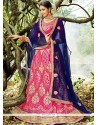 Rose Pink Net Lehenga Choli