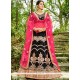 Net Black Resham Work Lehenga Choli