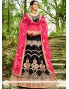 Net Black Resham Work Lehenga Choli