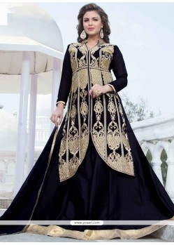 Faux Georgette Embroidered Work Long Choli Lehenga