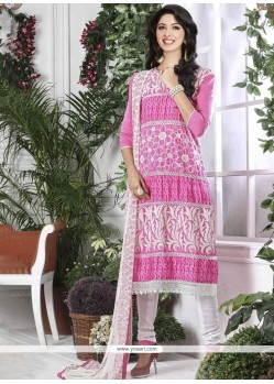 Pink Churidar Suit