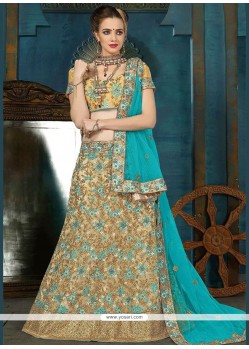 Net Embroidered Work Lehenga Choli