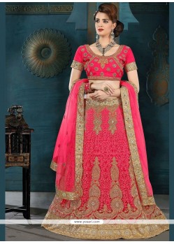 Net Embroidered Work Lehenga Choli