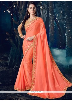 Orange Designer Saree