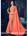 Orange Designer Saree