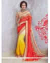 Faux Georgette Half N Half Saree