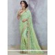 Art Silk Patch Border Work Classic Saree