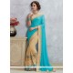 Faux Georgette Designer Half N Half Saree