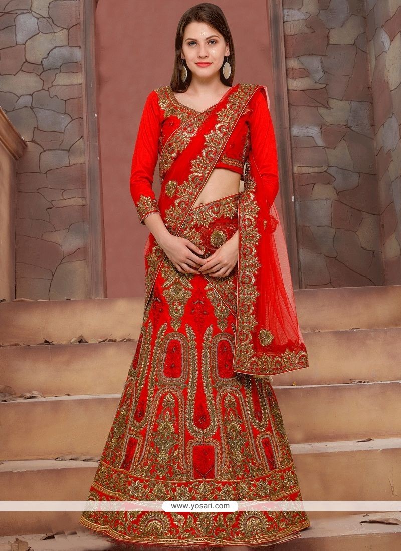 Buy Red Lehenga Choli | Wedding Lehenga Choli