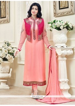 Buy Ayesha Takia Pink Jacket Style Suit | Designer Salwar Suits