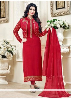 Ayesha Takia Red Lace Work Jacket Style Suit