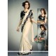 Fancy Fabric Cream Classic Designer Saree