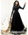 Jennifer Winget Black Floor Length Anarkali Suit